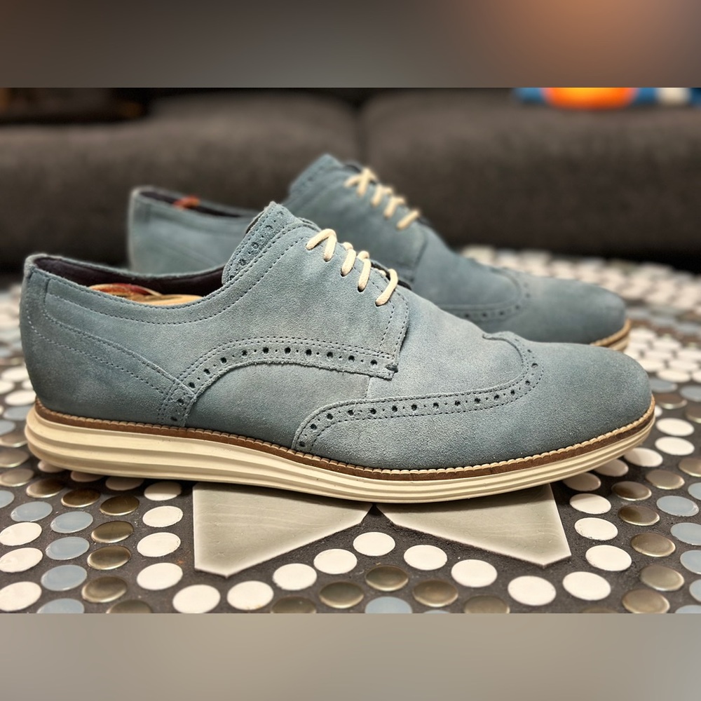 Cole Haan Blue Suede Shoes - men’s 12